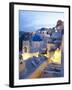 Dusk, Oia, Santorini, Cyclades Islands, Greece-Peter Adams-Framed Photographic Print