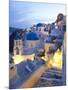 Dusk, Oia, Santorini, Cyclades Islands, Greece-Peter Adams-Mounted Photographic Print
