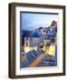 Dusk, Oia, Santorini, Cyclades Islands, Greece-Peter Adams-Framed Photographic Print