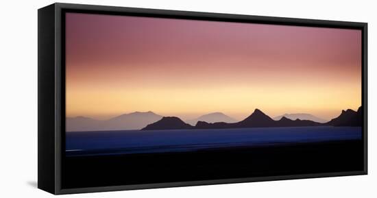 Dusk on the Edge of the Salar De Uyuni on Bolivia's Altiplano-Sergio Ballivian-Framed Stretched Canvas