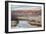 Dusk over Canadian River and Medicine Bow Mountains in North Park near Walden, Colorado, Late Fall-PixelsAway-Framed Photographic Print