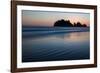 Dusk over James Island at La Push Beach on the the Pacific Northwest, Washington State, United Stat-Martin Child-Framed Photographic Print