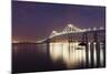 Dusk over Newport Bridge-Michael Blanchette Photography-Mounted Photographic Print