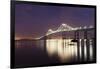 Dusk over Newport Bridge-Michael Blanchette Photography-Framed Photographic Print