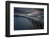 Dusk over the Last Hope Sound, Puerto Natales, Patagonia, Chile, South America-Ben Pipe-Framed Photographic Print