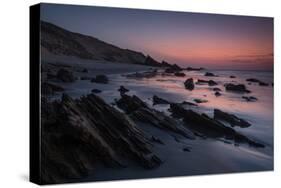 Dusk over the Rocks in Jericoacoara, Brazil-Alex Saberi-Stretched Canvas