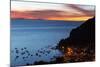 Dusk over the Town of Copacabana and Lake Titicaca-Alex Saberi-Mounted Photographic Print