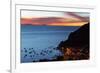 Dusk over the Town of Copacabana and Lake Titicaca-Alex Saberi-Framed Photographic Print