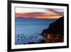 Dusk over the Town of Copacabana and Lake Titicaca-Alex Saberi-Framed Photographic Print