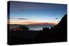 Dusk over the Town of Copacabana and Lake Titicaca-Alex Saberi-Stretched Canvas