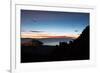 Dusk over the Town of Copacabana and Lake Titicaca-Alex Saberi-Framed Photographic Print