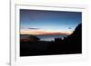 Dusk over the Town of Copacabana and Lake Titicaca-Alex Saberi-Framed Photographic Print