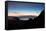 Dusk over the Town of Copacabana and Lake Titicaca-Alex Saberi-Framed Stretched Canvas