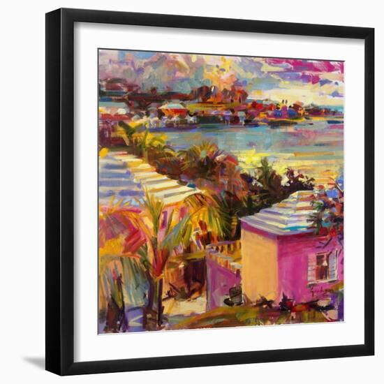 Dusk Reflections, Bermuda, 2011-Peter Graham-Framed Giclee Print