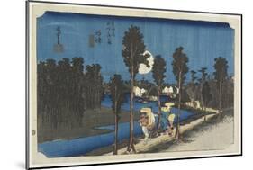 Dusk Scene, Numazu, C. 1833-Utagawa Hiroshige-Mounted Giclee Print