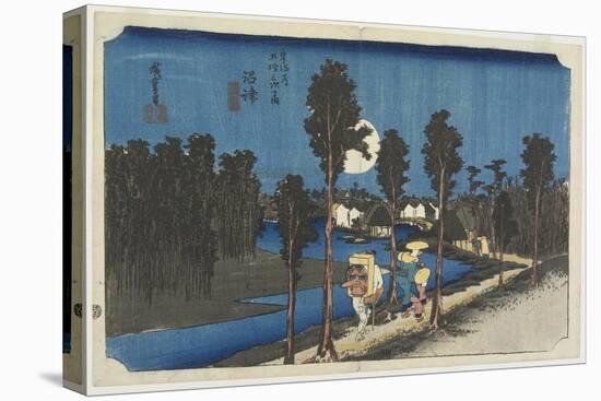 Dusk Scene, Numazu, C. 1833-Utagawa Hiroshige-Stretched Canvas