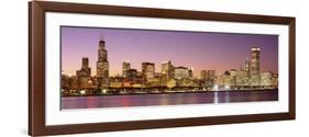 Dusk Skyline Chicago Il, USA-null-Framed Photographic Print