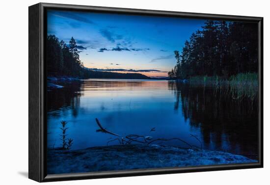 Dusk, Stora Le Lake, Dalsland, Götaland, Sweden-Andrea Lang-Framed Photographic Print
