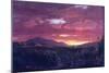 Dusk (Sunset)-Frederic Edwin Church-Mounted Art Print