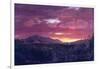 Dusk (Sunset)-Frederic Edwin Church-Framed Art Print