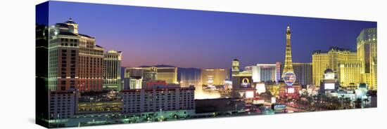 Dusk, the Strip, Las Vegas, Nevada, USA-null-Stretched Canvas