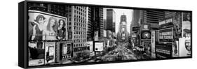 Dusk, Times Square, Nyc, New York City, New York State, USA-null-Framed Stretched Canvas