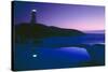 Dusk View of Lighthouse, Nova Scotia-David Nunuk-Stretched Canvas