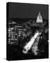 Dusk view of Pennsylvania Avenue, America's Main Street in Washington, D.C. - Black and White Varia-Carol Highsmith-Stretched Canvas