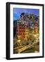 Dusk View of the Colorful Sea Village of Riomaggiore, Cinque Terre, Liguria, Italy-Stefano Politi Markovina-Framed Photographic Print