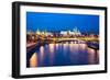 Dusk View of the Moscow Kremlin-Elena Ermakova-Framed Photographic Print