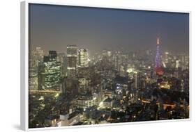 Dusk View of Tokyo from Tokyo City View Observation Deck, Roppongi Hills, Tokyo, Japan-Stuart Black-Framed Photographic Print