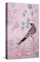 Dusk Wattlebird in Pink-Trudy Rice-Stretched Canvas