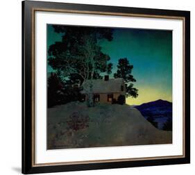 Dusk-Maxfield Parrish-Framed Art Print