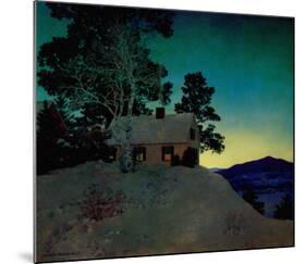 Dusk-Maxfield Parrish-Mounted Art Print