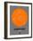 Dusseldorf Orange Subway Map-NaxArt-Framed Art Print