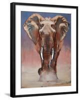 Dust Bath, Loisaba-Mark Adlington-Framed Giclee Print