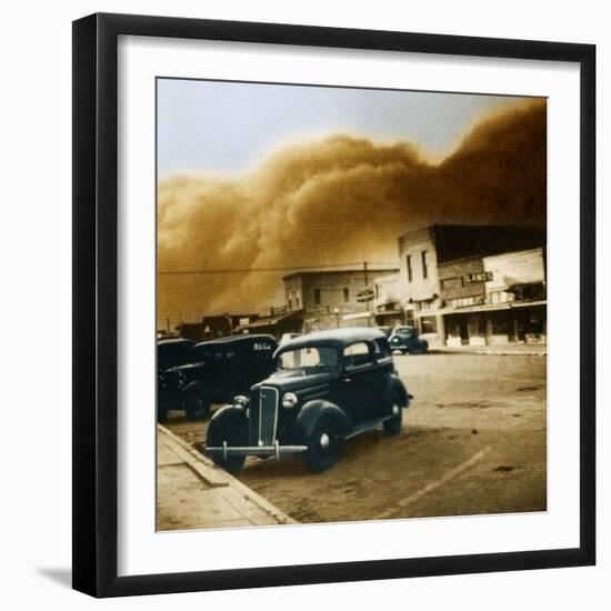 Dust Bowl of the 1930's, Elkhart, Kansas-Science Source-Framed Giclee Print