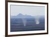 Dust Devils Twirl in the Desert Along the Mexico Border, Southern New Mexico-null-Framed Premium Photographic Print