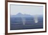 Dust Devils Twirl in the Desert Along the Mexico Border, Southern New Mexico-null-Framed Photographic Print