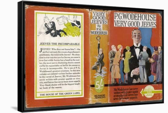 Dust Jacket of Very Good Jeeves-Author: Sir-Framed Stretched Canvas