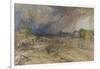 Dust Storm Coming On, Near Jaipur Rajputana, 1863-William 'Crimea' Simpson-Framed Giclee Print