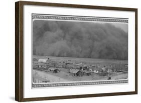 Dust Storm in Rolla, Kansas-null-Framed Photo