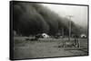 Dust Storm in Springfield-null-Framed Stretched Canvas