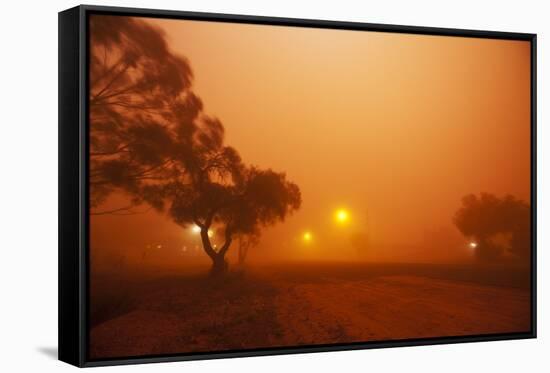 Dust Storm in the Australian Outback-Paul Souders-Framed Stretched Canvas