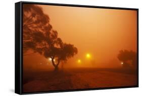 Dust Storm in the Australian Outback-Paul Souders-Framed Stretched Canvas