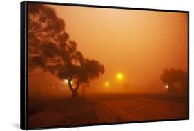 Dust Storm in the Australian Outback-Paul Souders-Framed Stretched Canvas