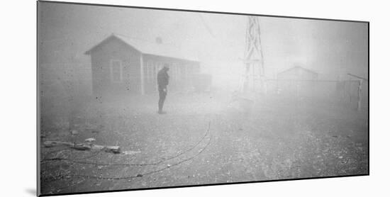Dust storm New Mexico, 1935-Dorothea Lange-Mounted Photographic Print