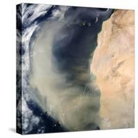 Dust Storm Over the Cape Verde Islands-PLANETOBSERVER-Stretched Canvas