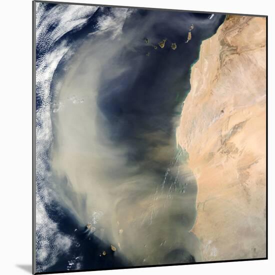 Dust Storm Over the Cape Verde Islands-PLANETOBSERVER-Mounted Premium Photographic Print