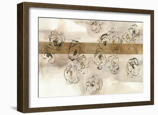 Dusted Gold Panel IV-Chris Paschke-Framed Premium Giclee Print